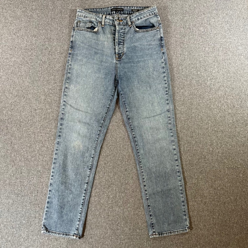 Modern American Jeans Womens 28 Bancroft The Mom Blue Button Fly Stretch FAIR